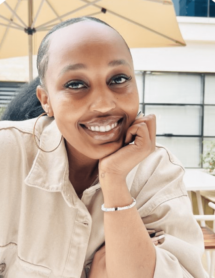 Michelle Muturi '23, a Pitzer alumna who won a 2023 Napier Award for her work creating building materials from recycled plastic.