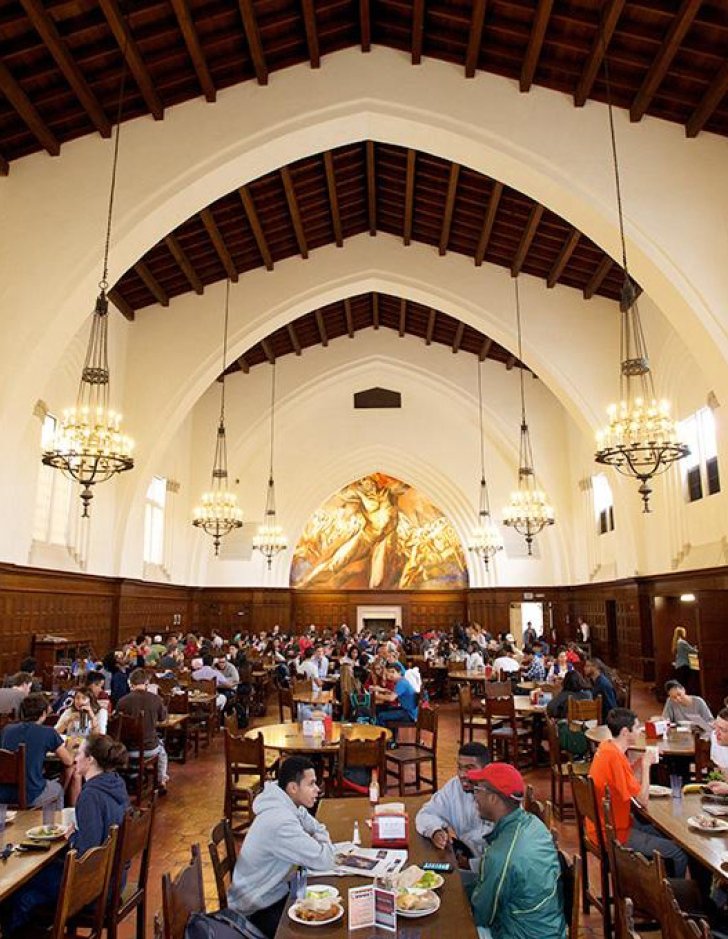 Pomona College's Frary dining hall