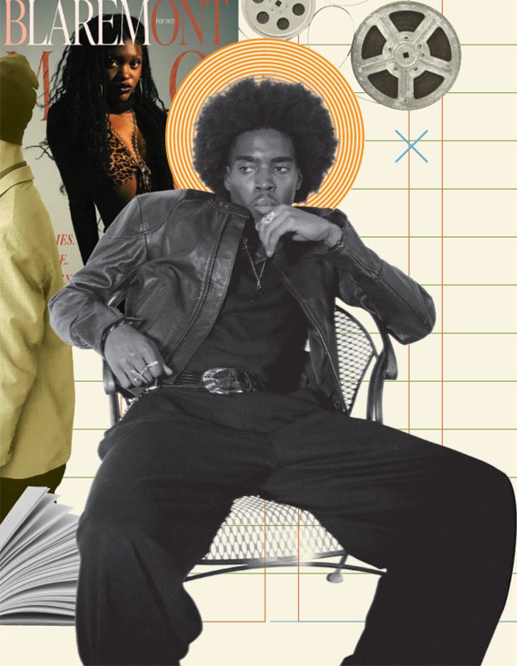 a portrait of Rahim Chilewa included in a collage