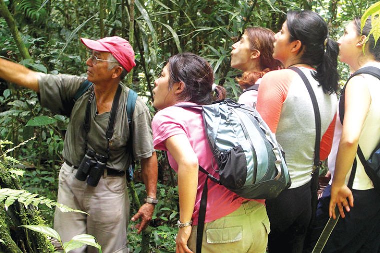 students in costa rican jungle