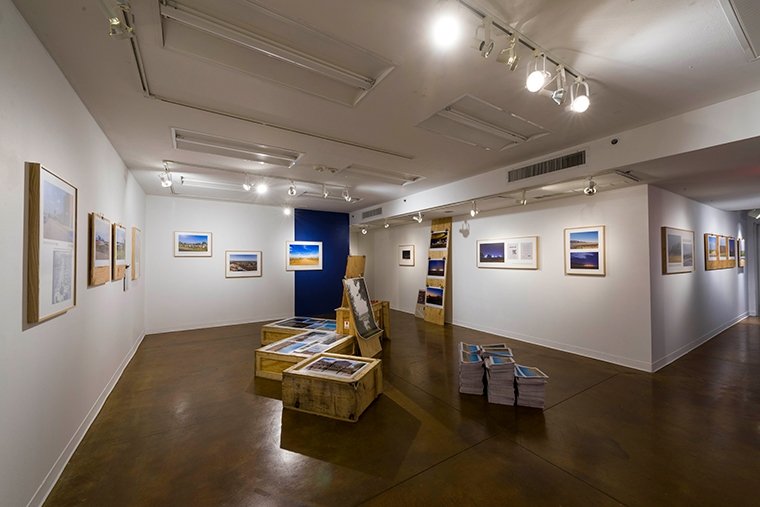 Installation view of Ashley Hunt: Degrees of Visibility at Pitzer College Art Galleries, September 14 - December 6, 2019. Photo by Ruben Diaz