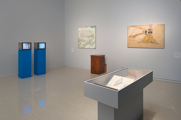 Installation view of Juan Downey: Radiant Nature at Pitzer Art Galleries, September 9 – December 15, 2017. Photo courtesy of Robert Wedemeyer. 