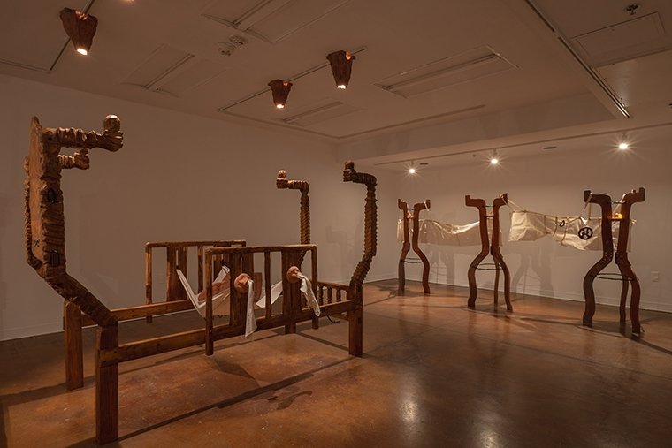 Installation view of Valeria Tizol Vivas: Aurora at Pitzer College Art Galleries, February 1 - April 5, 2025. Photo: Christopher Wormald