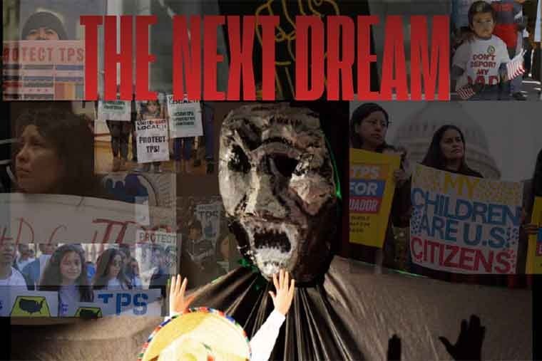 collage of protestors with the title "The next dream."