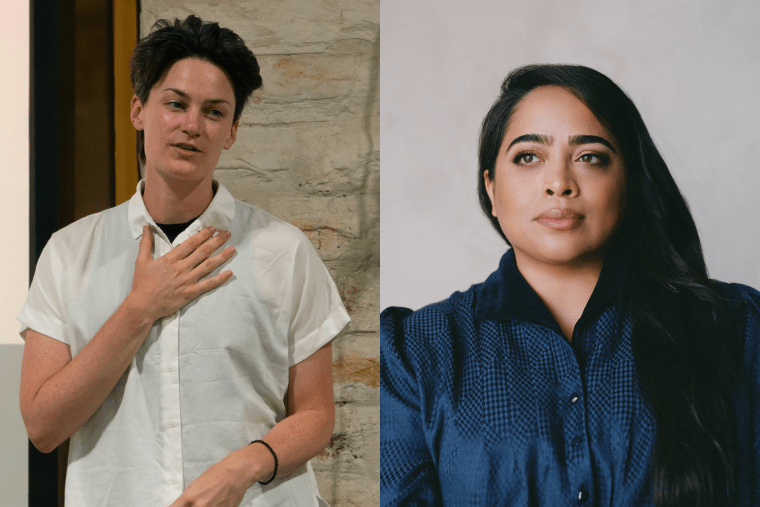 Isabel Beavers and Nora Khan profile images