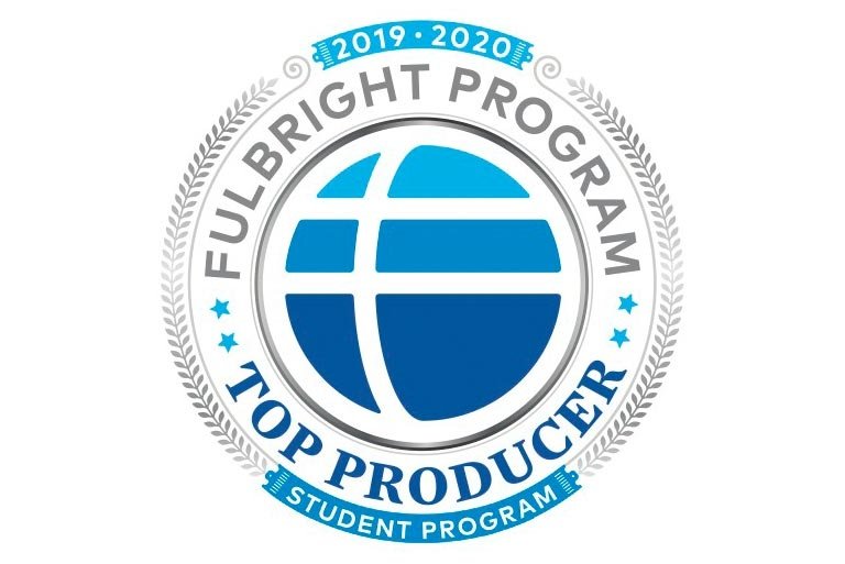 Logo for 2019-2020 Fulbright Program Top Producer Student Program