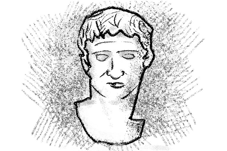 An illustration of the Emperor Augustus