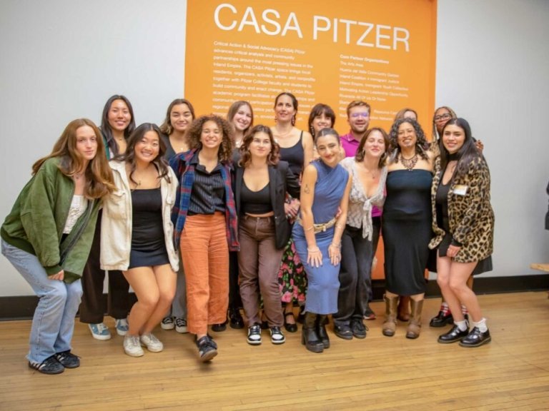 Casa Pitzer students, staff, and community members pose at the 25th anniversary gala