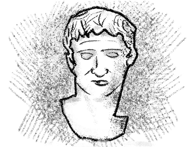 An illustration of the Emperor Augustus