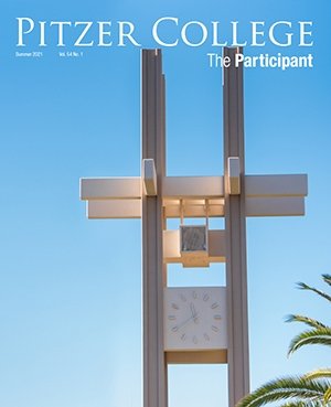 summer times 2021 cover featuring the pitzer clock tower.