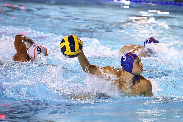 A photo of a men's water polo match.