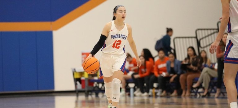 Madison Quan with basketball