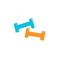 Blue and Orange Weights