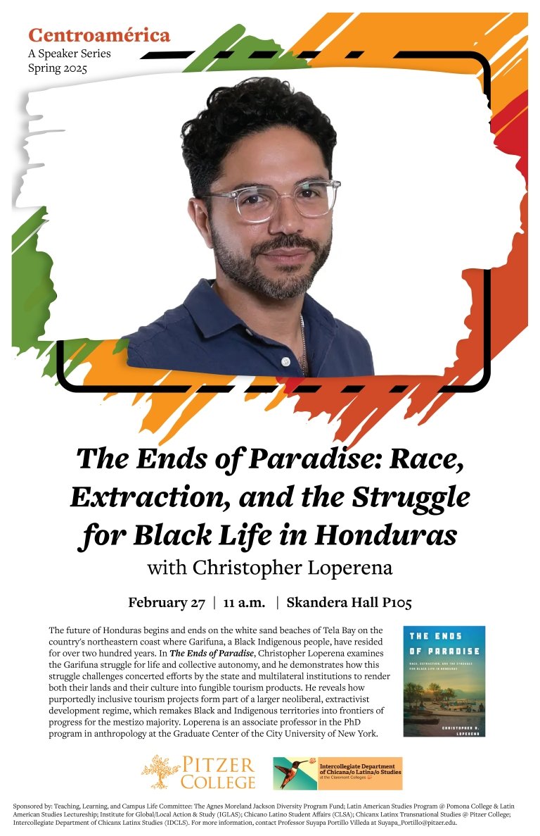 Poster of Christopher Loperena event on Honduras