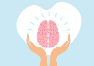 Brain with Hands around it