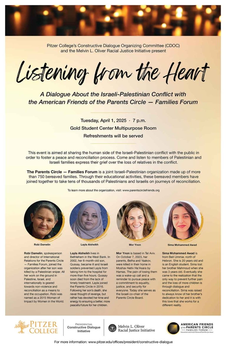poster for the liestning from the heart event. Text on image is on the web page.