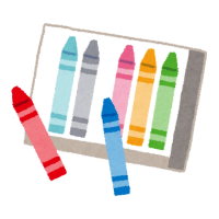 Different colored Crayons