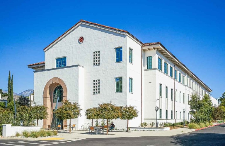 outside view of the completed nucleus building