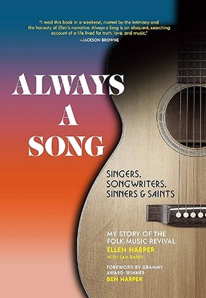 book cover for "Always a song" featuing a closeup of an acoustic guitar 