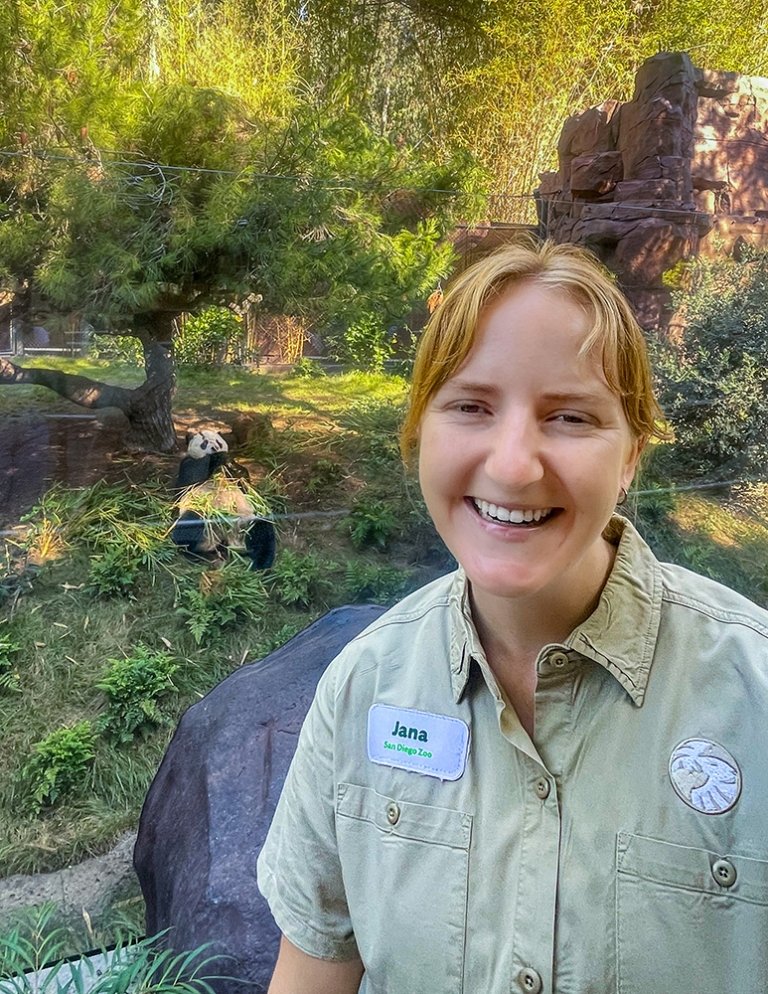 Jana Biedenweg at the San Diego Zoo