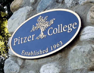 Logo of Pitzer College with text reading "established 1963"