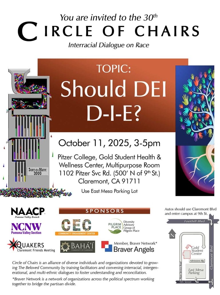 should DEI D-I-E flyer. Text on flyer included in the body of the webpage