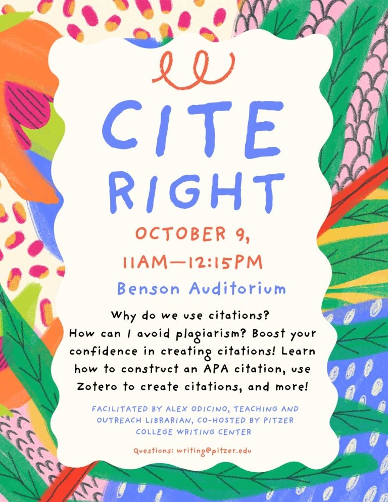 flyer for the cite right event. Text in image is in the body of the webpage