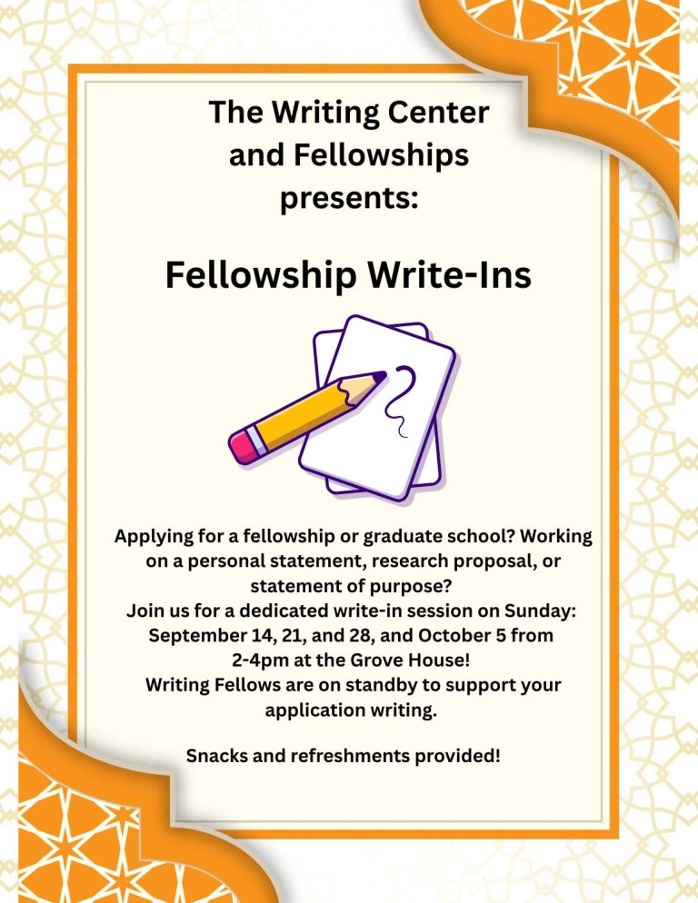 flyer for writing event. text on image is in the body of the webpage