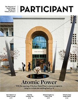 spring 2025 cover of the participant magazine featuring the front of the new nucleus building