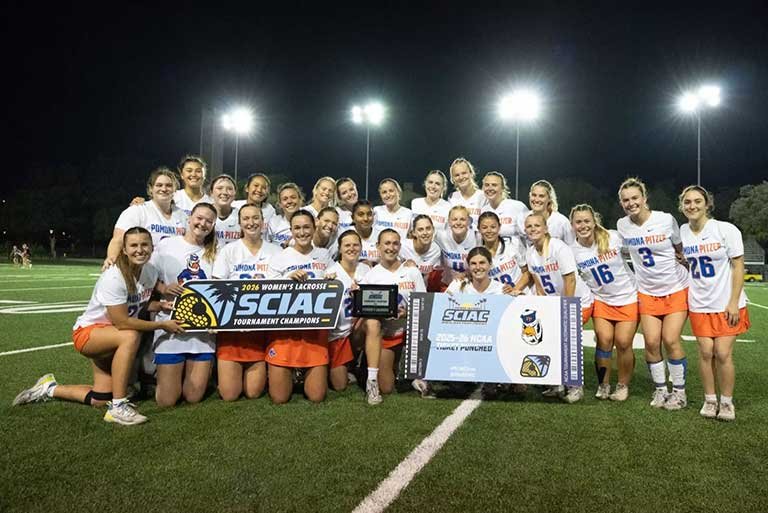 2026 women's lacrosse team on the field