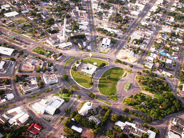 Aerial view of Boa Vista, Brazil