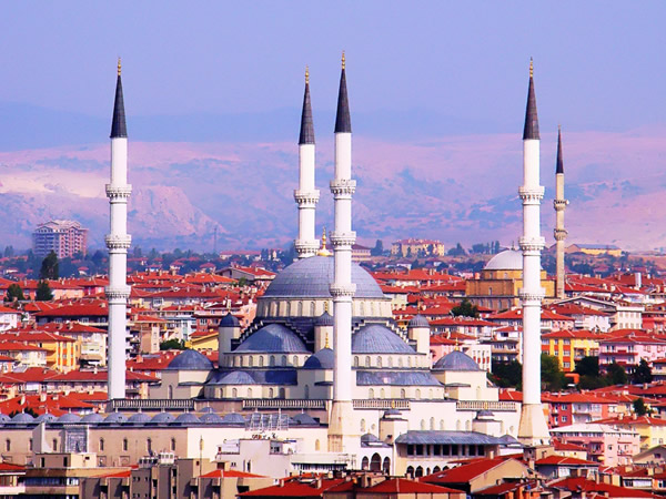The mosque in Ankara, Turkey