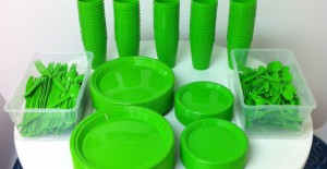 Green dishware