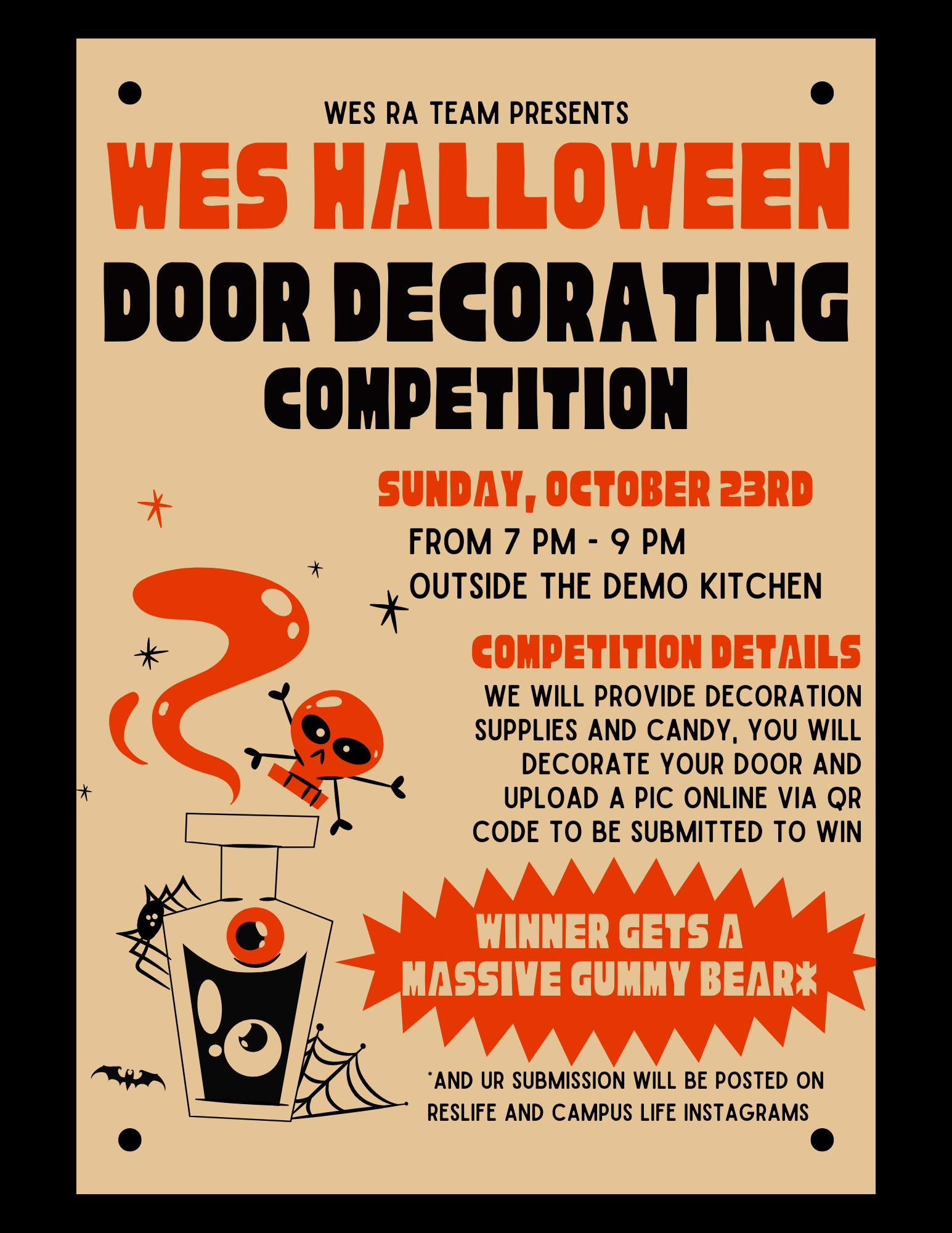 Halloween Door Decorating Contest - Pitzer College