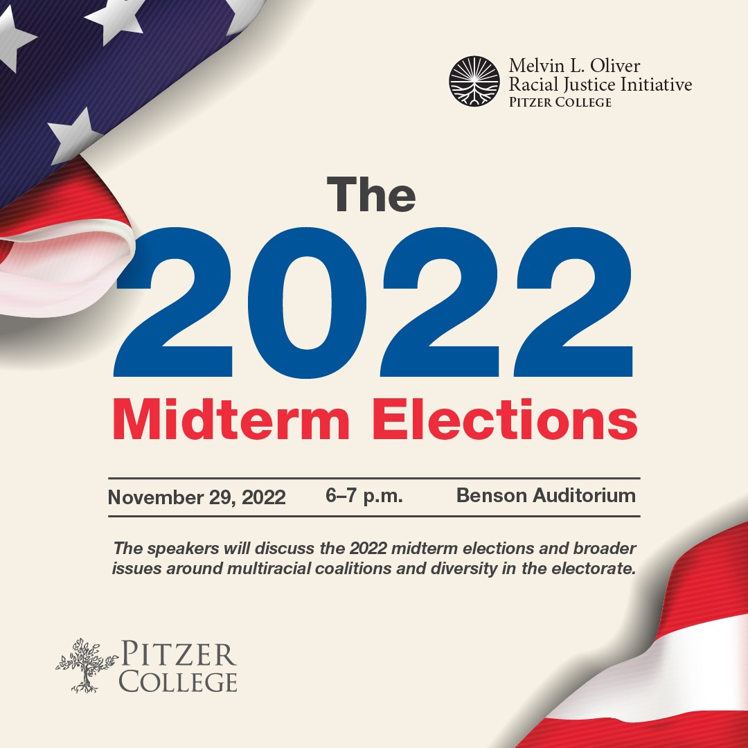 Poster of the 2022 Midterm Elections Speaking Event
